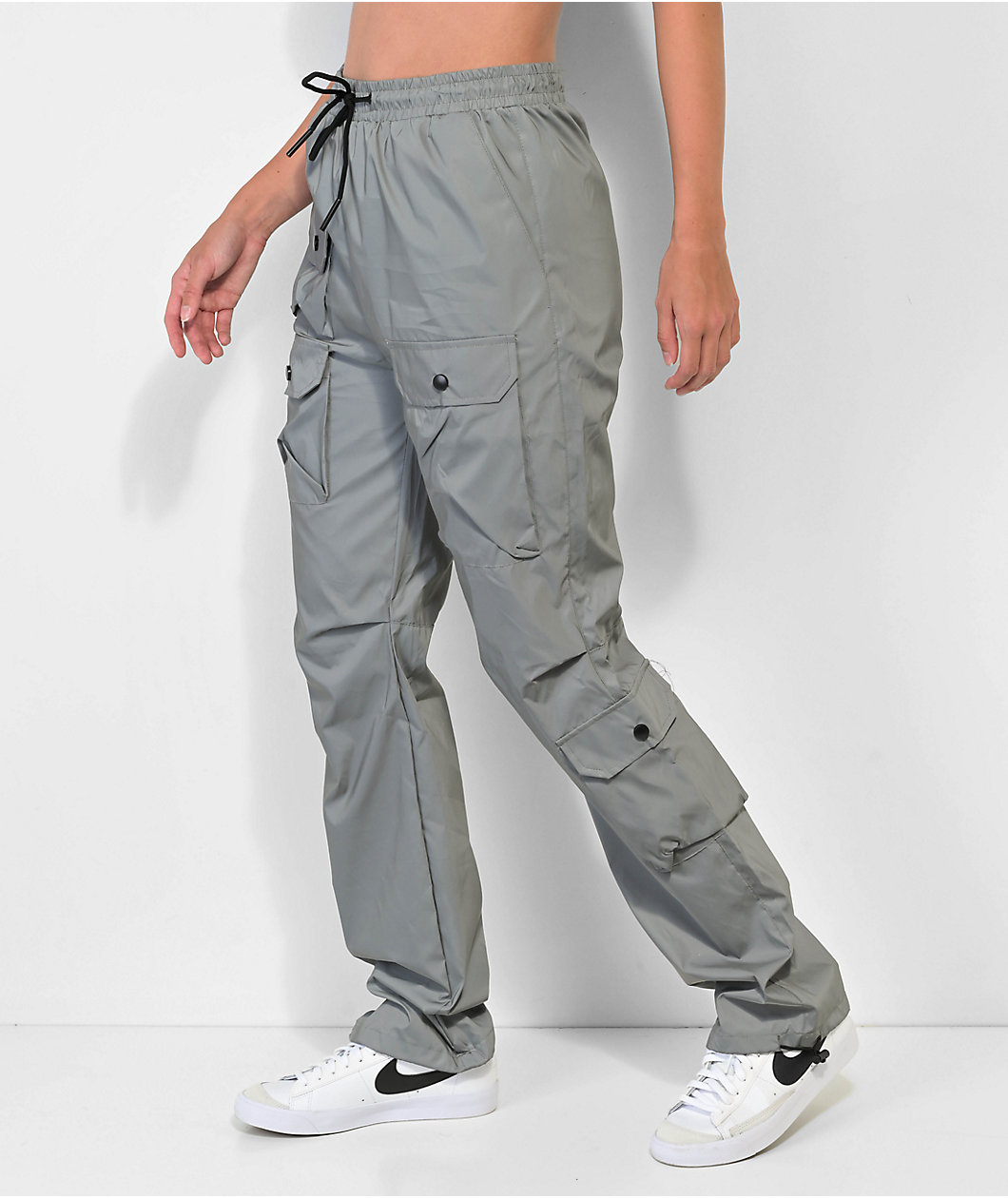 American Stitch Silver Reflective Jogger Pants