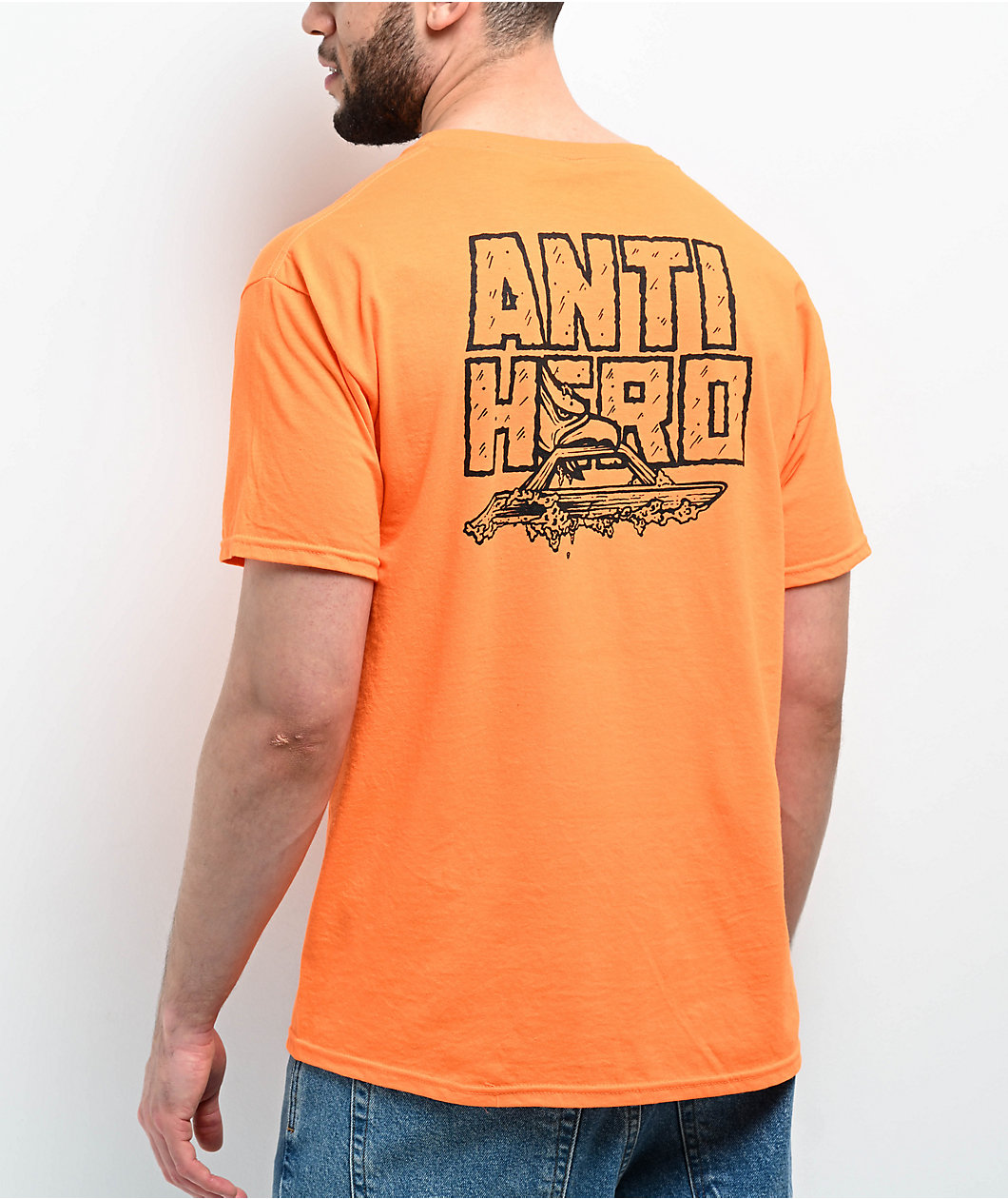 Anti-Hero Custom Safety Orange Pocket T-Shirt