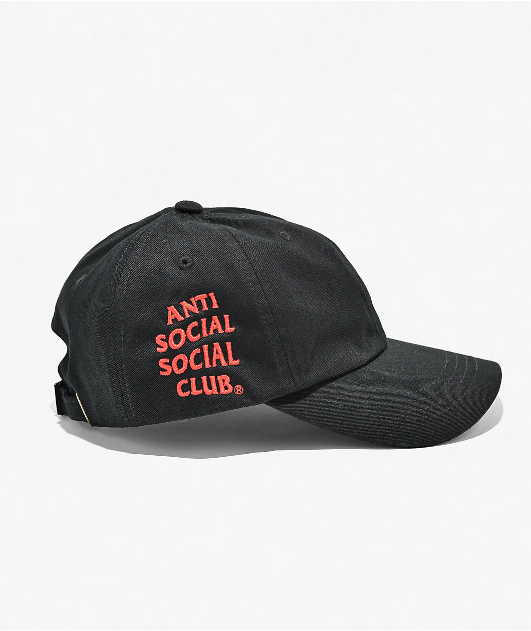 Anti Social Social Club Mind Games Black & Red Strapback Hat