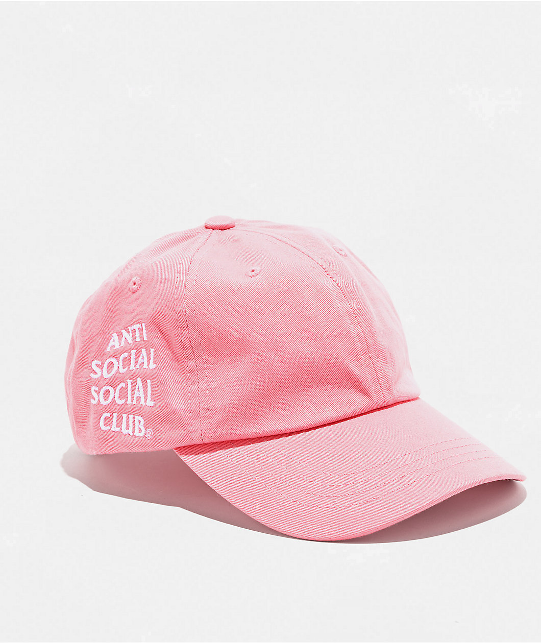 Anti Social Social Club Mind Games Pink Strapback Hat