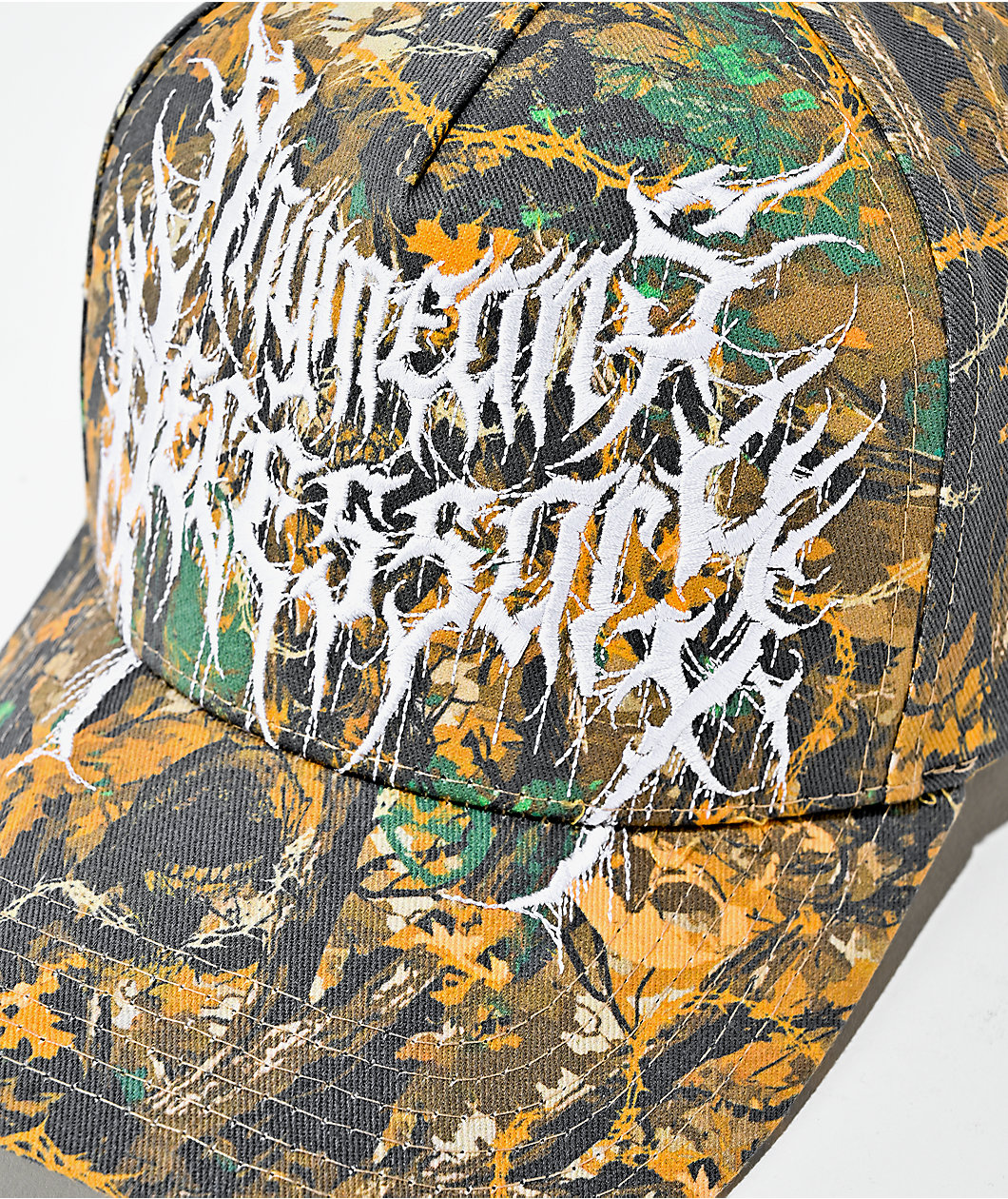 Any Means Necessary Mayhem Camo Snapback Hat