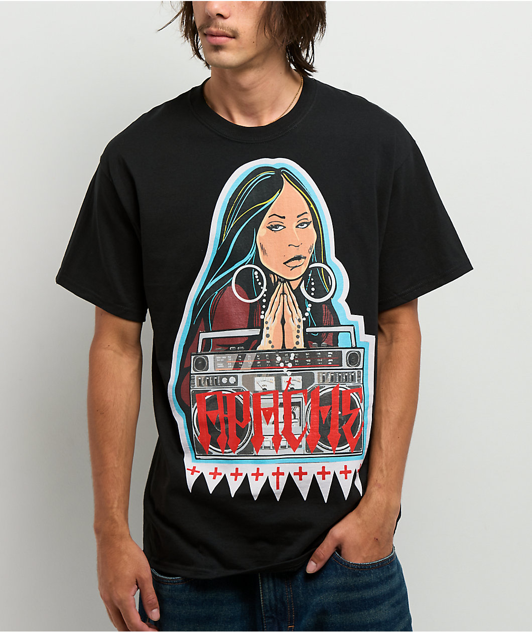 Apache Boombox Black T-Shirt