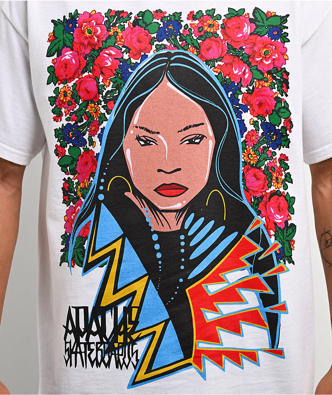 Apache Flower Girl White T-Shirt