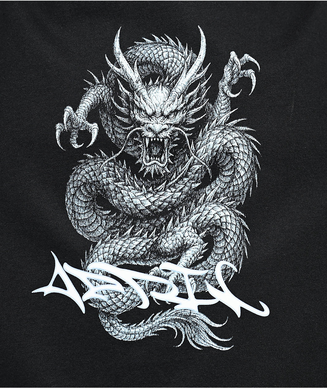 April Fantasy Black Boxy T-Shirt