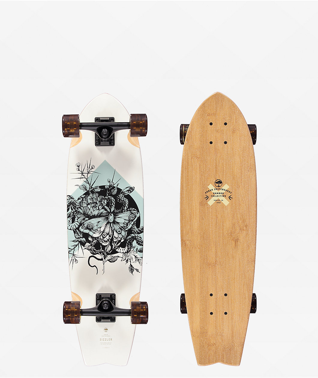 Arbor Bamboo Sizzler 30.5" Skateboard Cruiser Complete