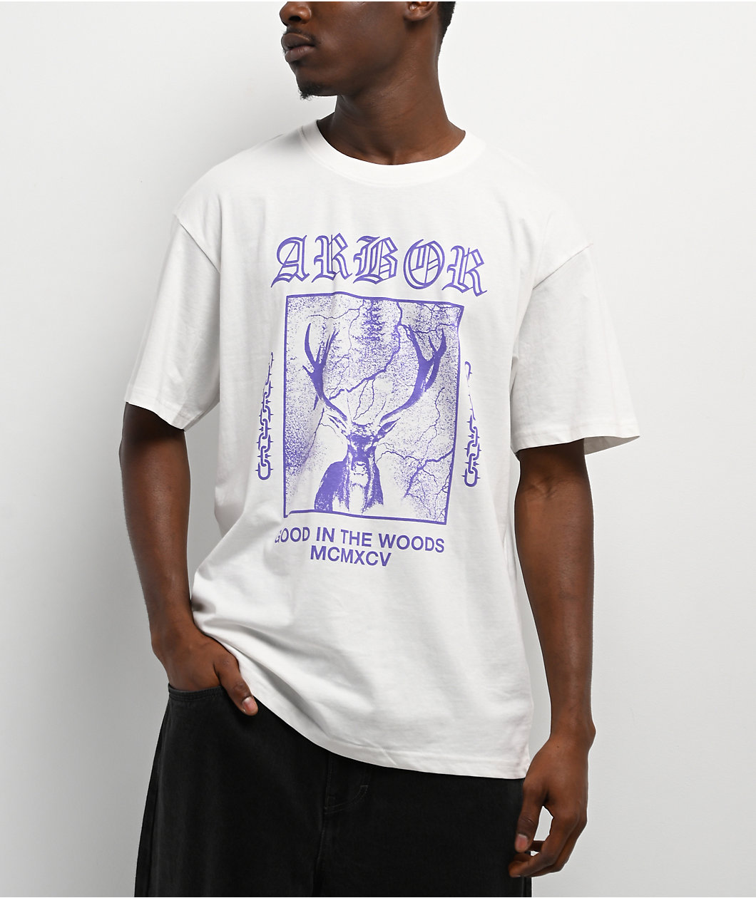 Arbor Stag White T-Shirt