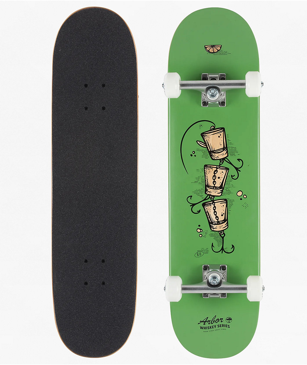 Arbor Whiskey Upcycle 8.0" Skateboard Complete