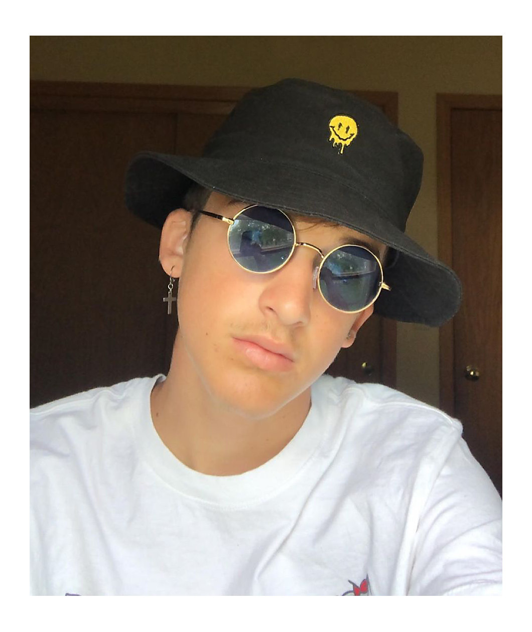 Artist Collective Drip Face Black Bucket Hat