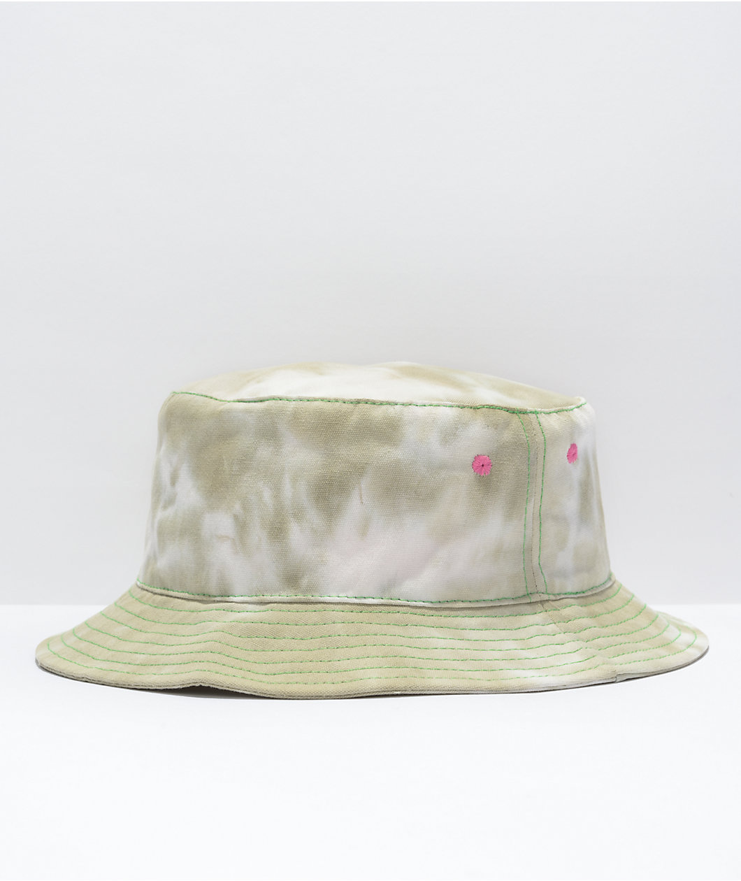 Artist Collective Slow Down Green Tie Dye Bucket Hat
