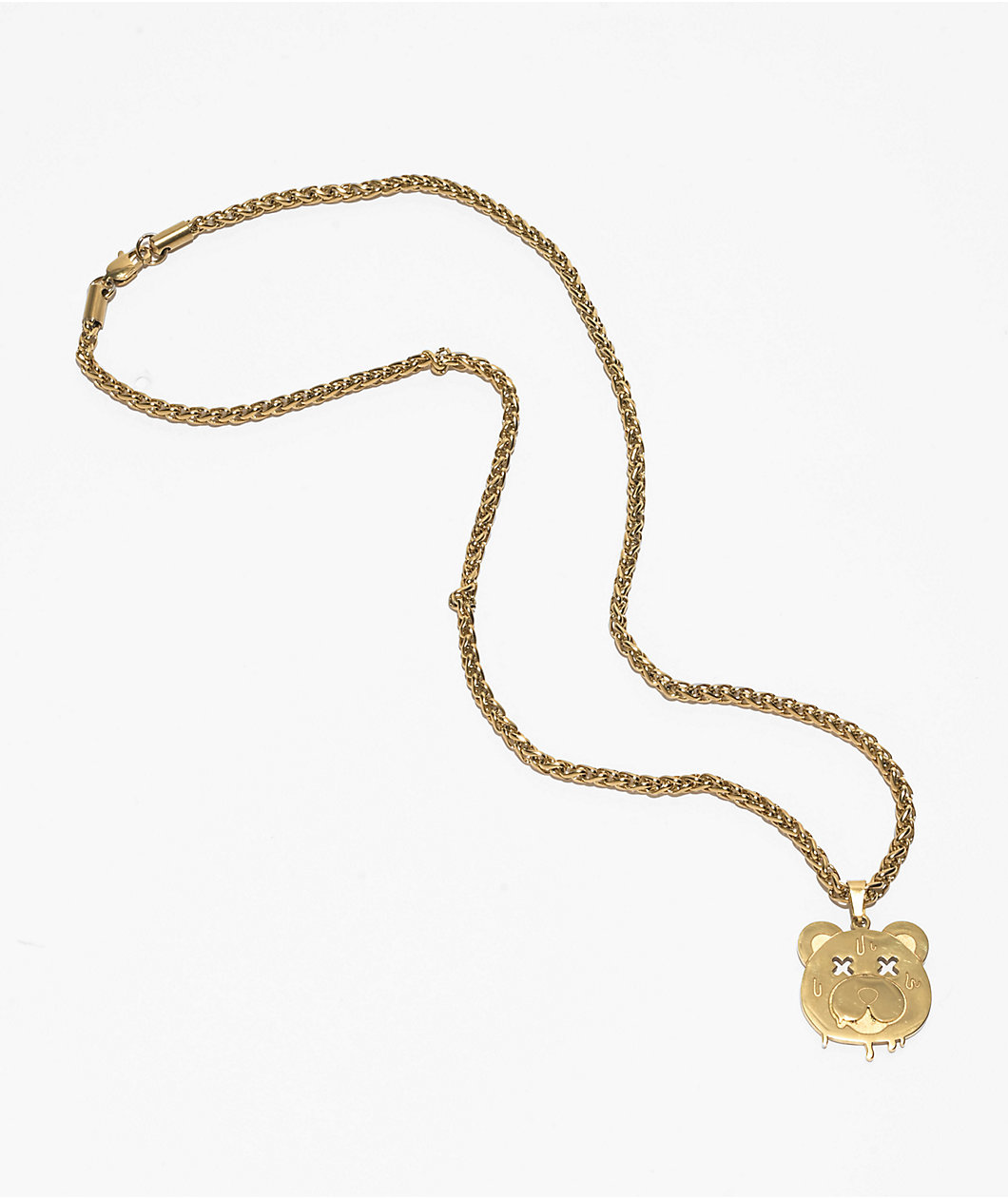Artist Collective Teddy Pendant 23" Gold Chain Necklace