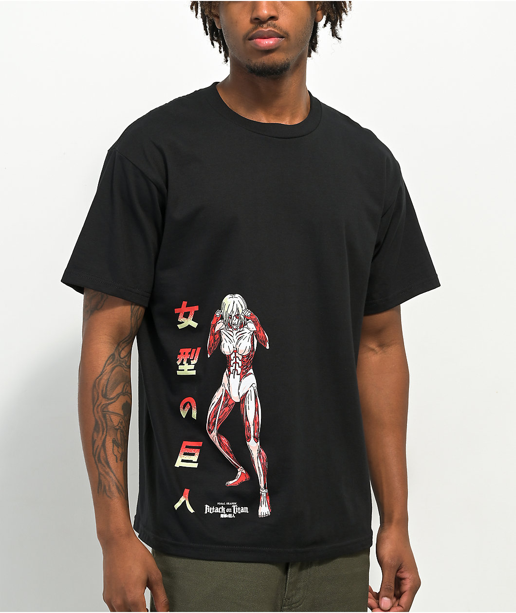 Attack On Titan Female Titan Black T-Shirt