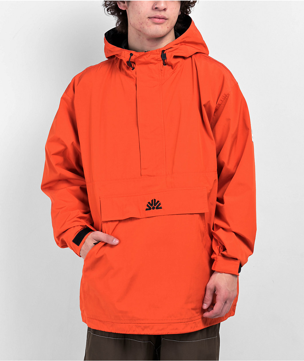 Autumn Cascade Blaze Orange Anorak Jacket