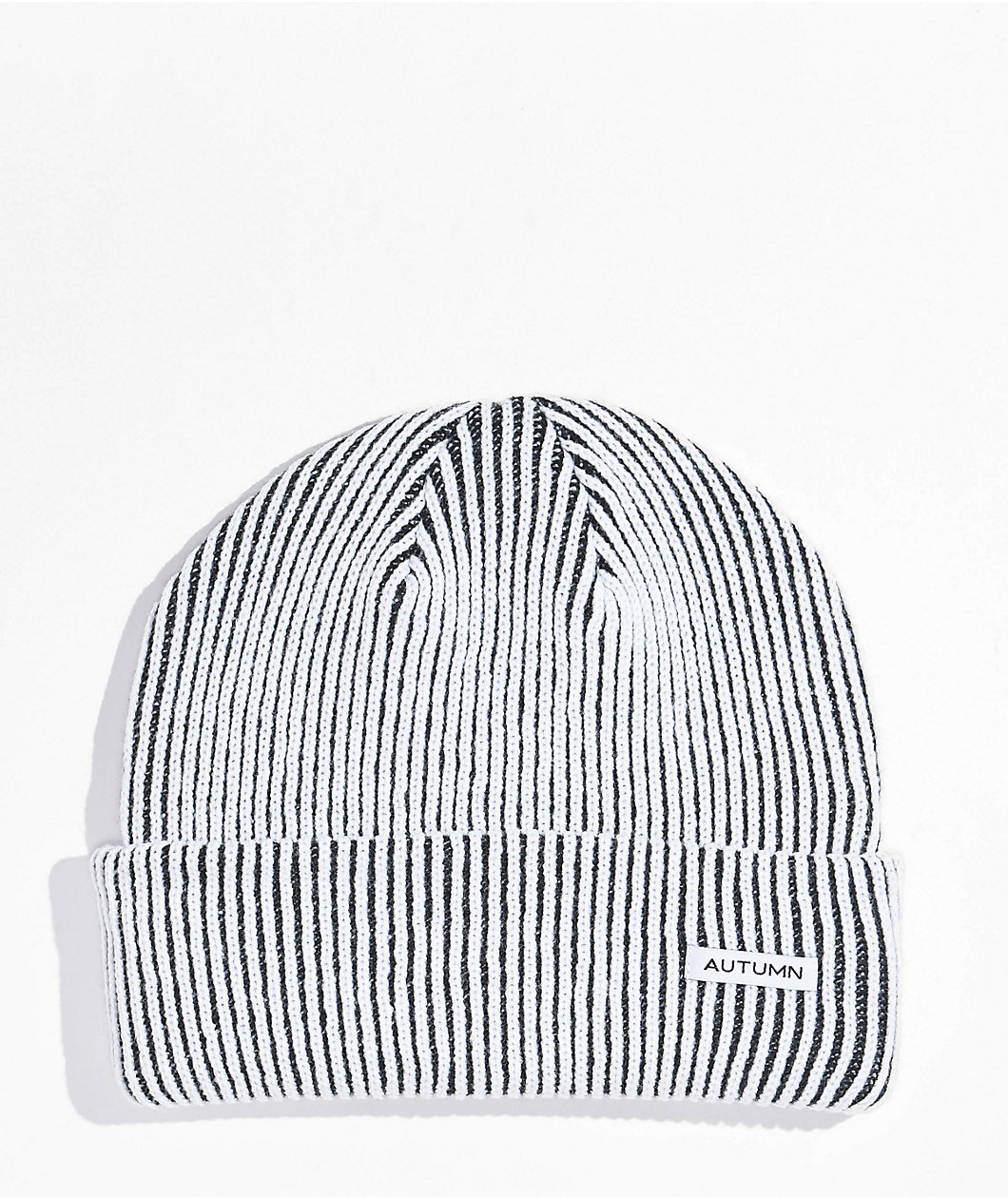 Autumn Cord White Beanie