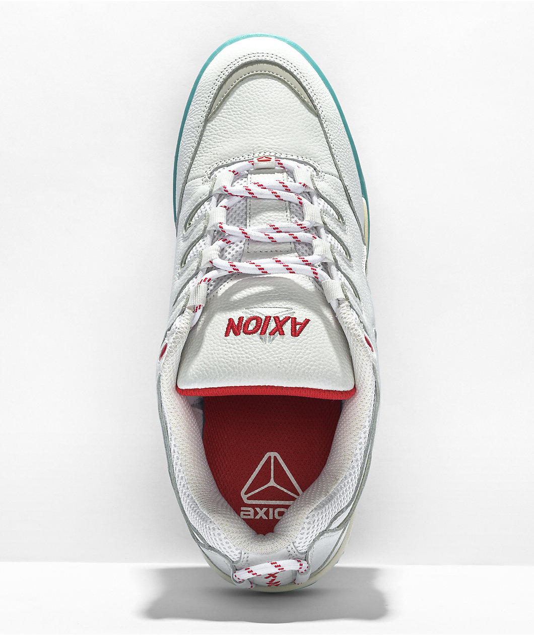 Axion Official White, Grey, & Red Skate Shoes