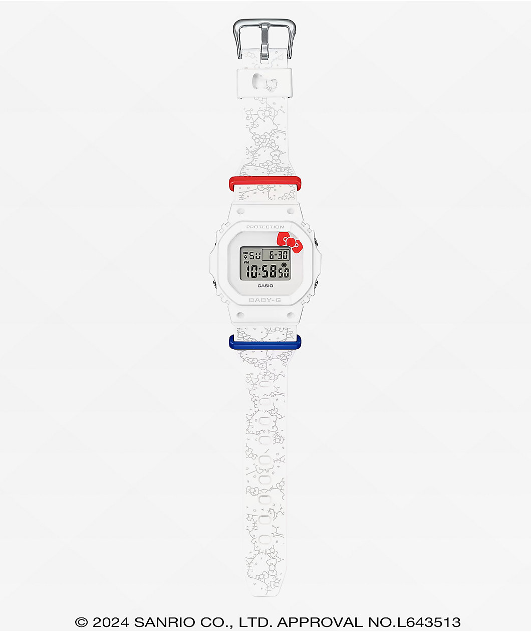 Baby-G x Hello Kitty BGD565KT-7 White Digital Watch