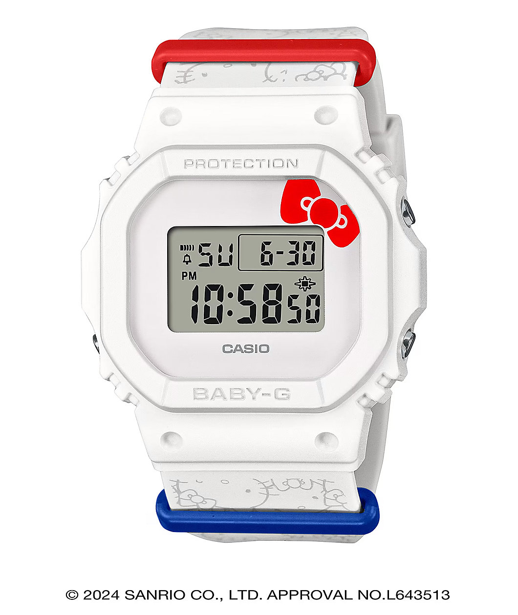 Baby-G x Hello Kitty BGD565KT-7 White Digital Watch