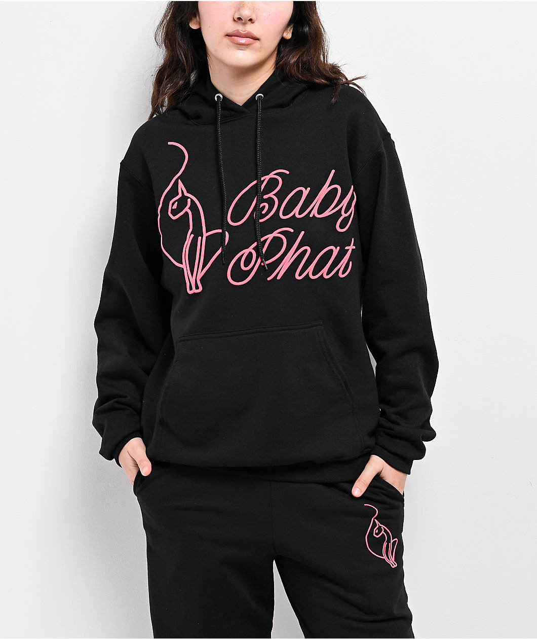Baby Phat Script Black Hoodie