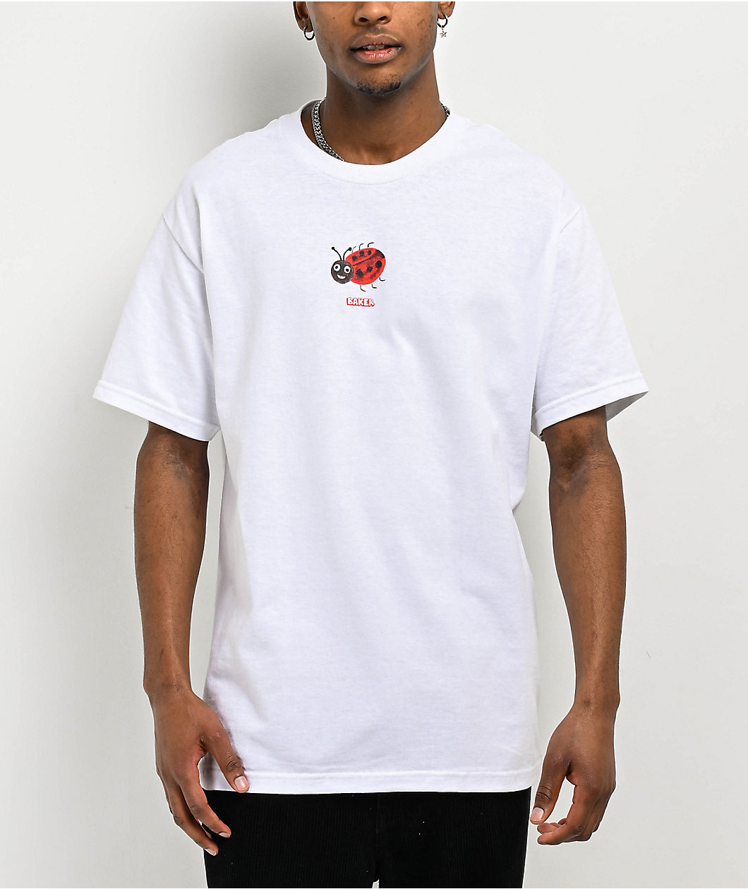 Baker Lady Bug White T-Shirt