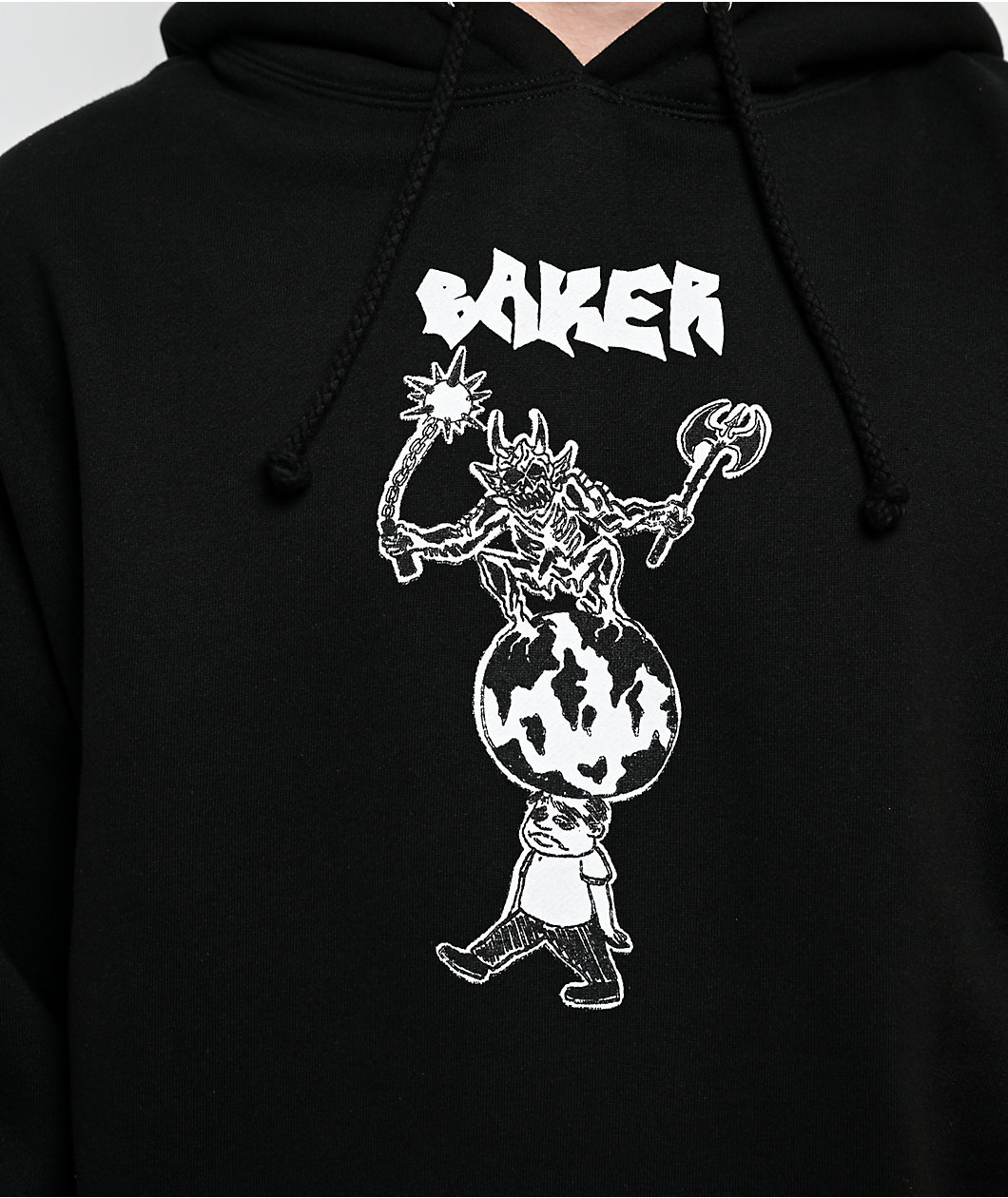 Baker World Crusher Black Hoodie