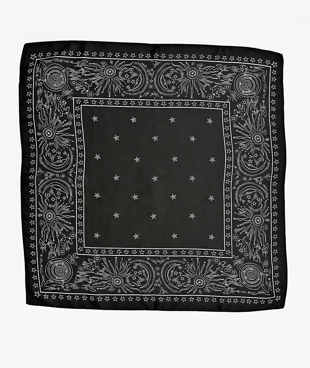 Bandana Black Head Scarf