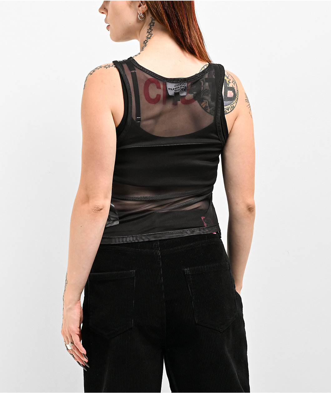 Basic Pleasure Mode Armour Mesh Tank Top