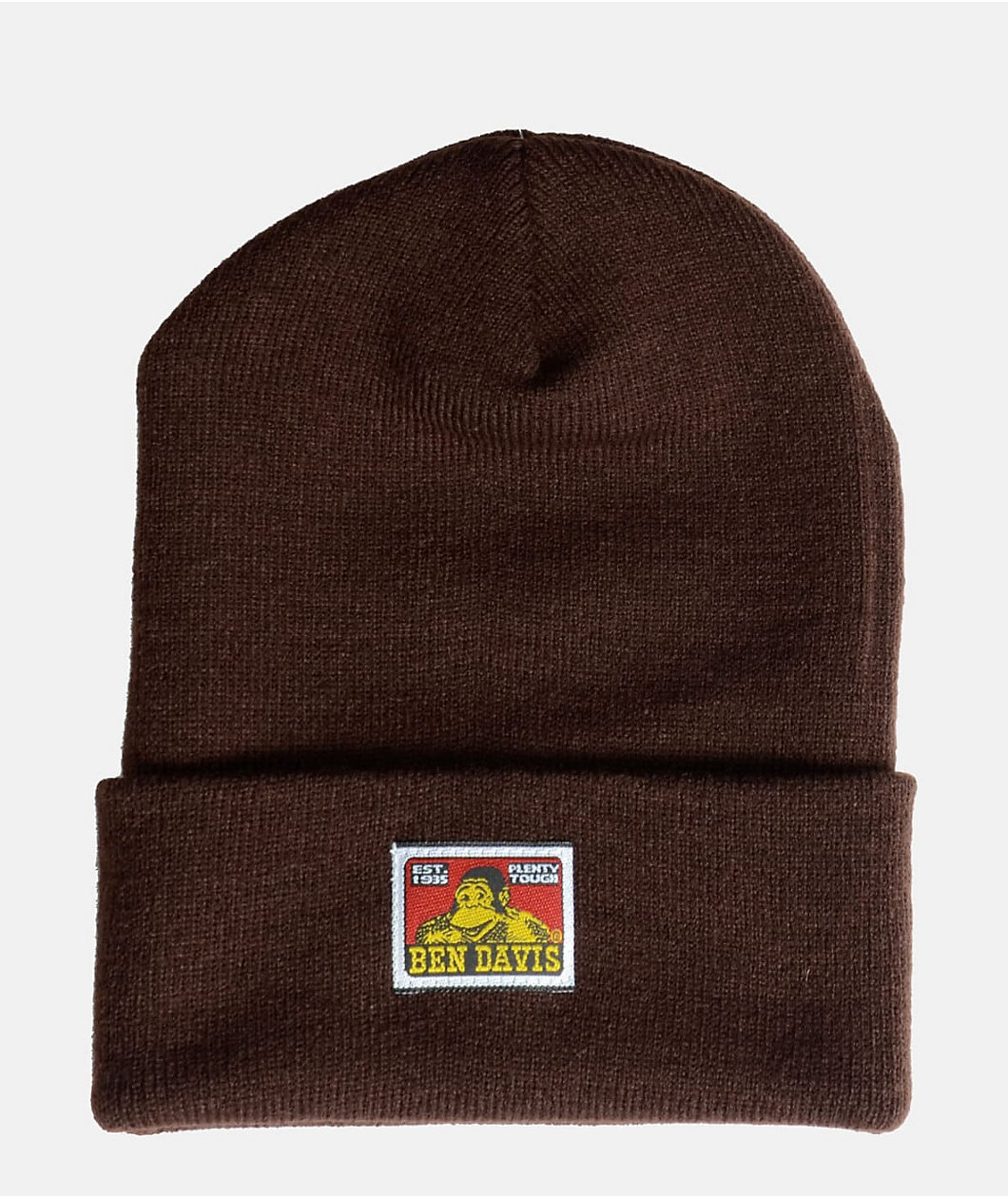 Ben Davis Cuffed Knit Marled Brown Beanie