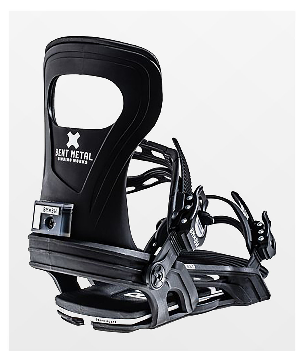 Bent Metal Bolt Black Snowboard Bindings