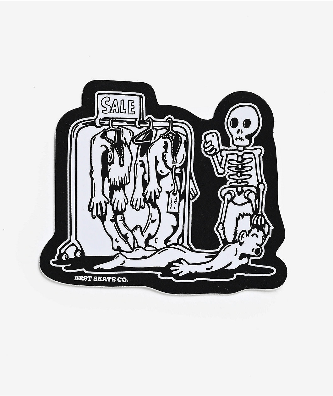 Best Skate Co Sale Rack Sticker