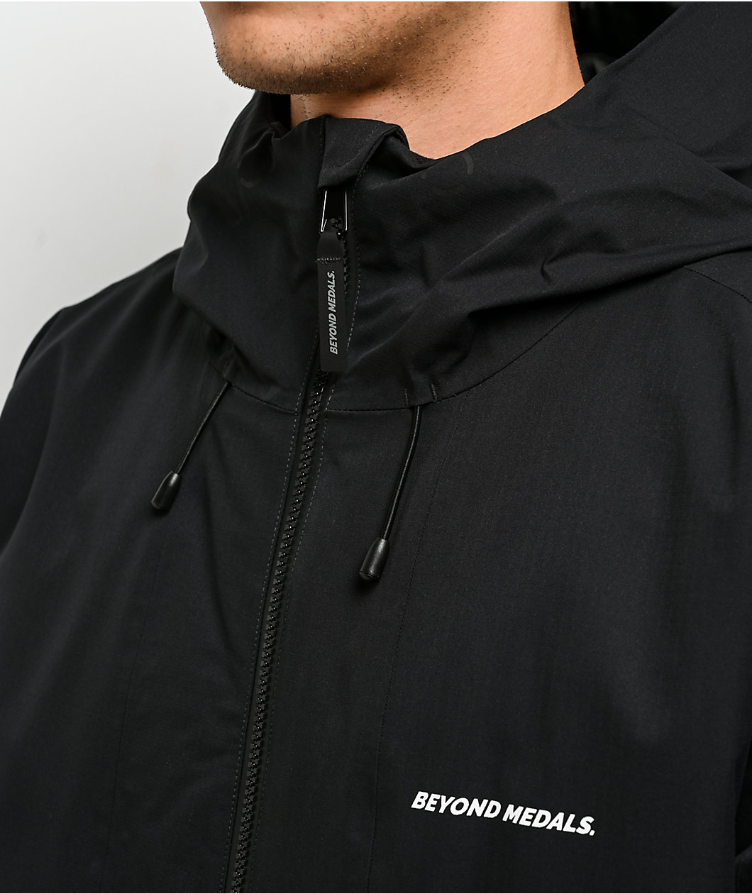 Beyond Medals Full Zip Black 15K Snowboard Jacket