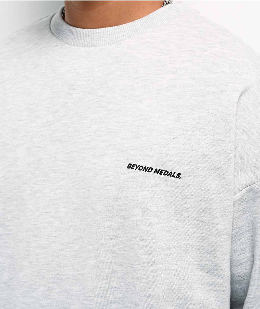 Beyond Medals Liquid Grey Crewneck Sweatshirt