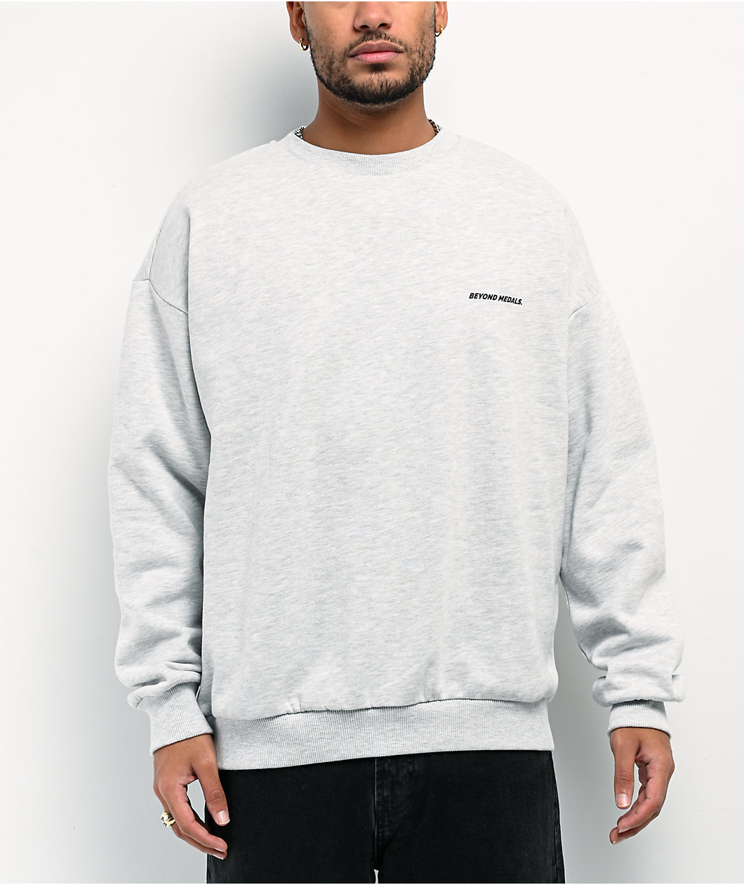 Beyond Medals Liquid Grey Crewneck Sweatshirt