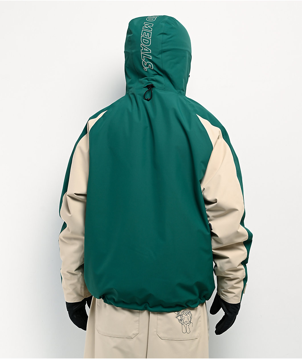 Beyond Medals Nostalgia Green 15K Snowboard Jacket