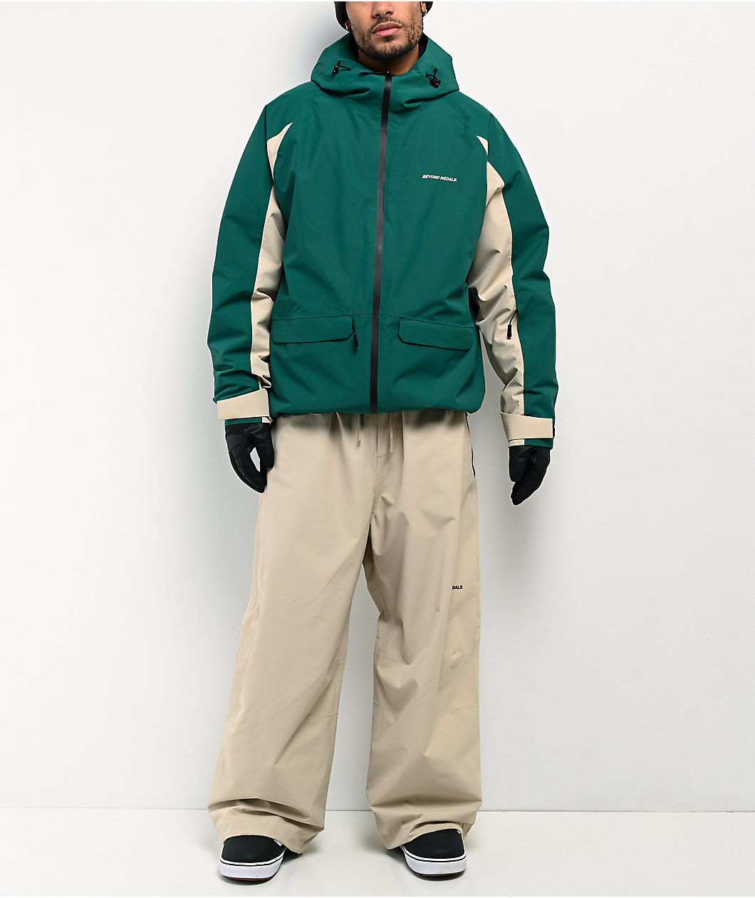 Beyond Medals Nostalgia Green 15K Snowboard Jacket
