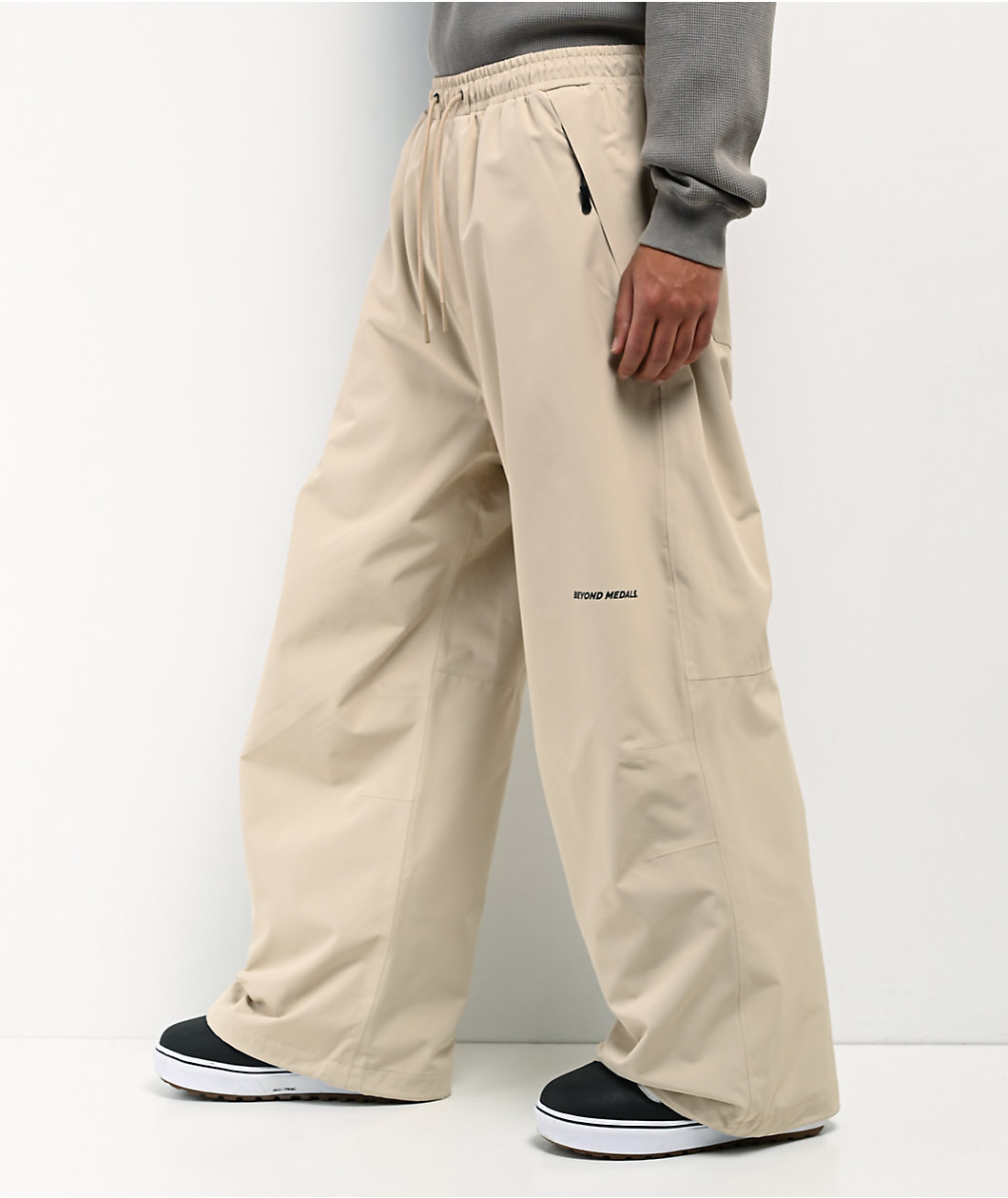 Beyond Medals Park Beige 15K Baggy Snowboard Pants