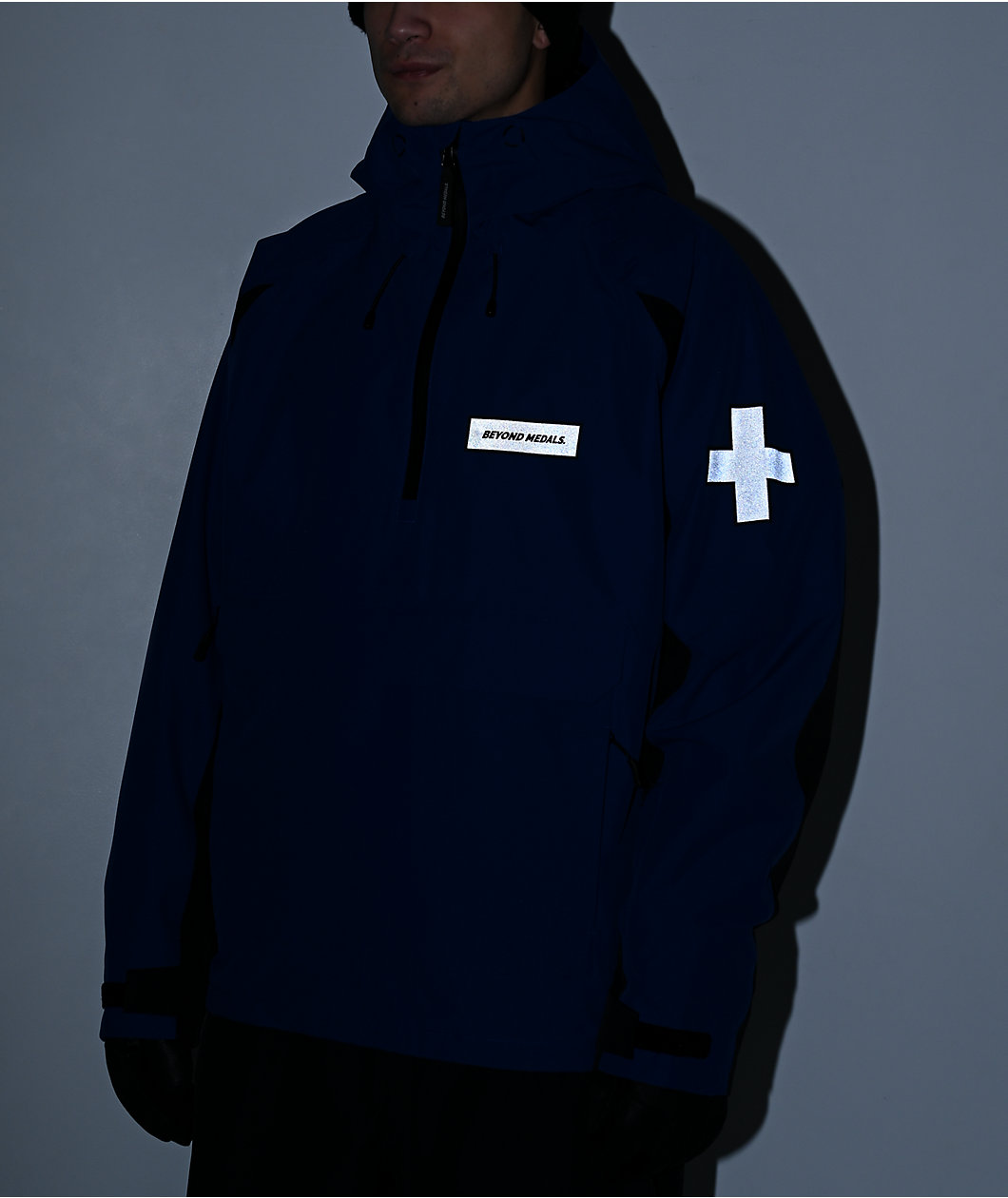 Beyond Medals Retro Anorak 2L Blue 15K Snowboard Jacket