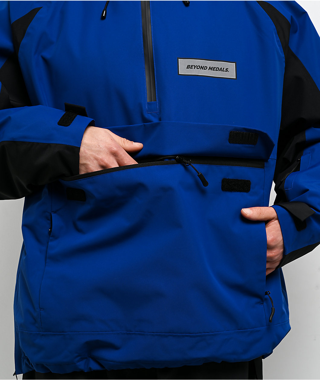 Beyond Medals Retro Anorak 2L Blue 15K Snowboard Jacket