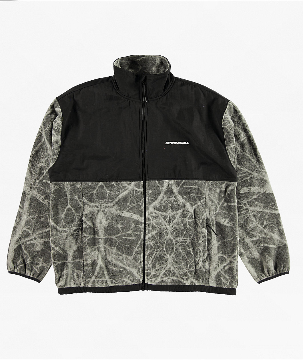 Beyond Medals Tech Grey Fleece Zip Jacket
