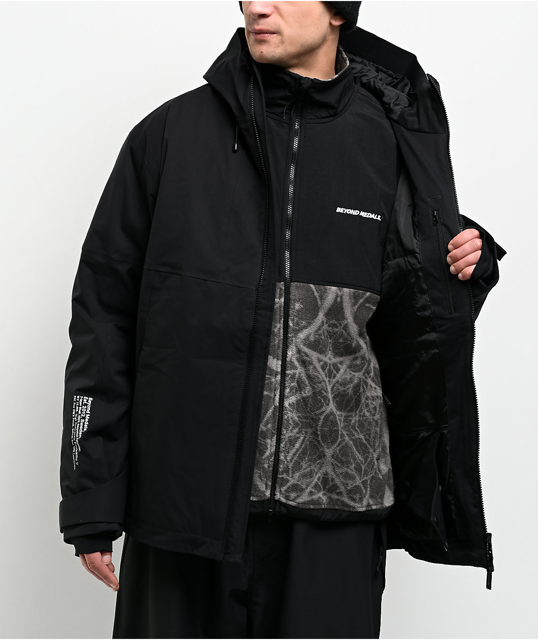 Beyond Medals Tech Grey Fleece Zip Jacket