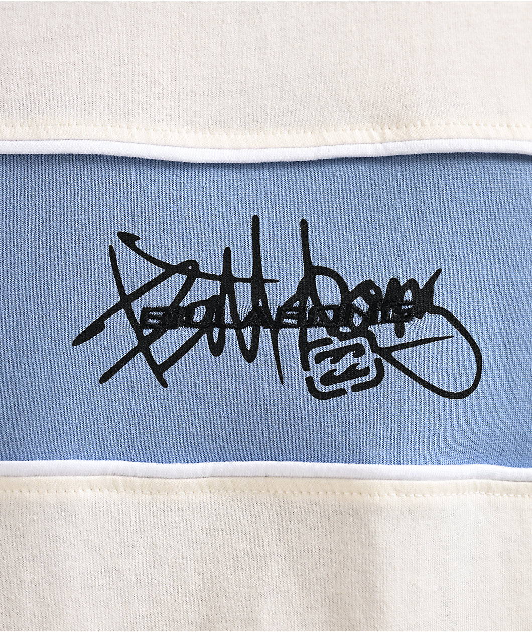 Billabong Bad Dog Shrapnel White & Blue T-Shirt
