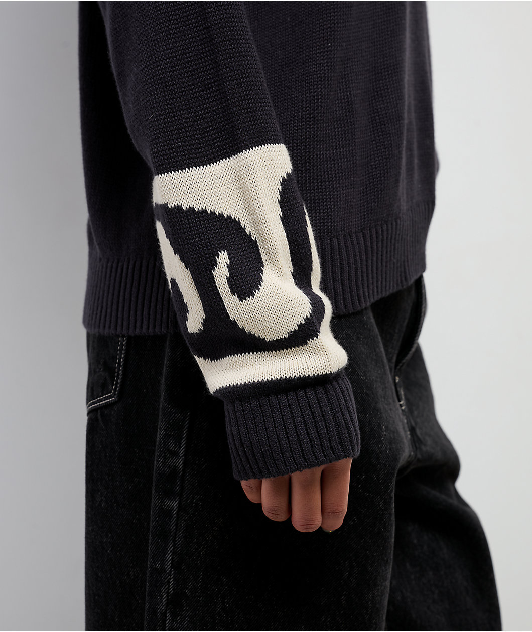 Billabong Wave Fade Black & White Sweater