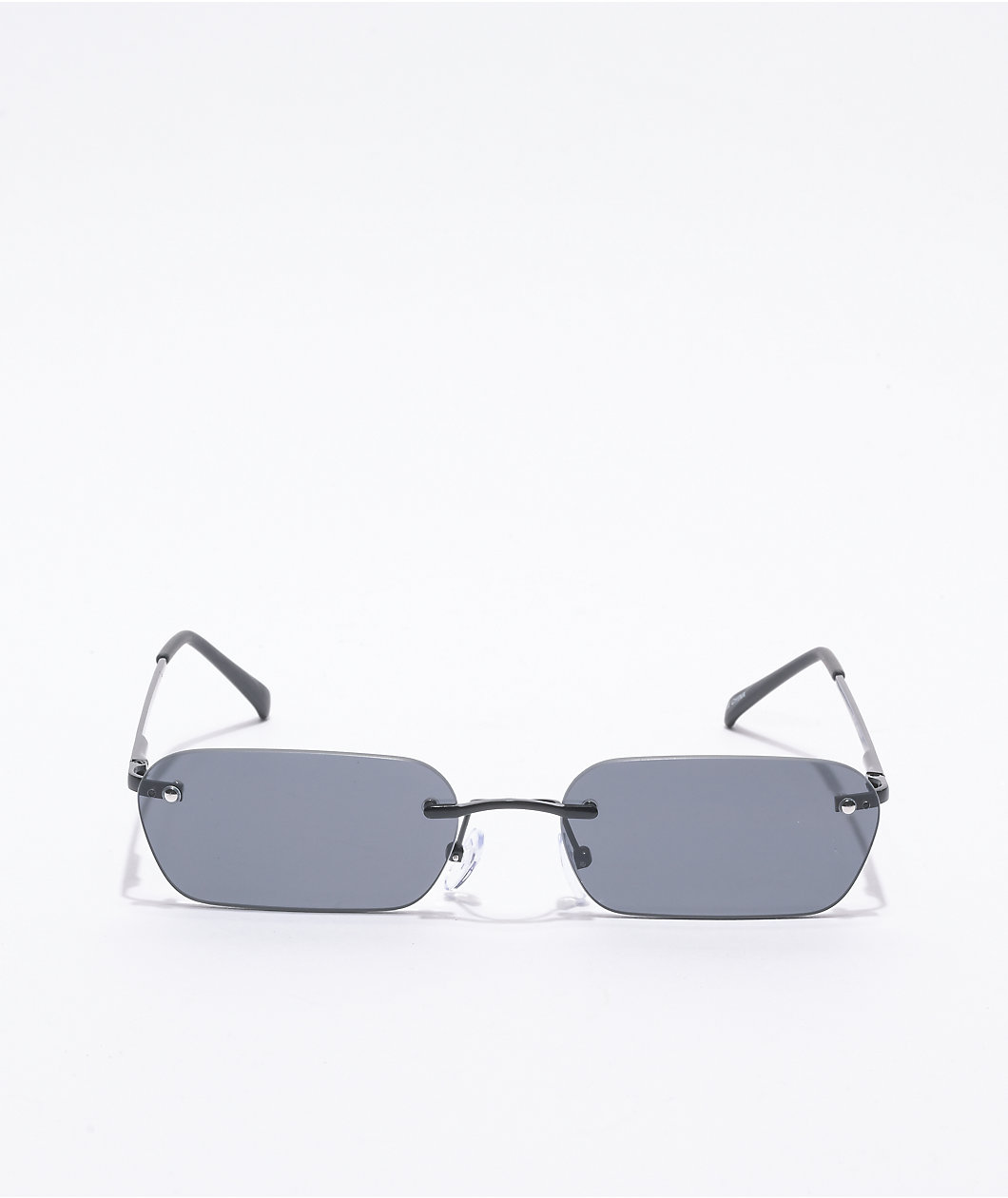 Black Mini Rectangle Sunglasses