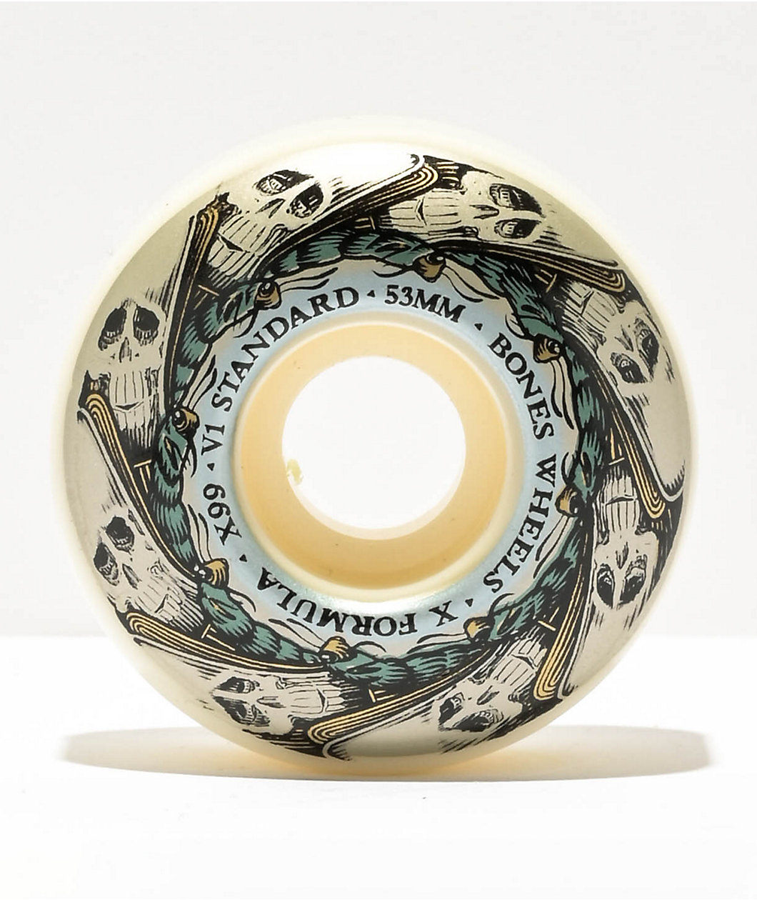 Bones Butterfly Effect 53mm X-99a White Skateboard Wheels