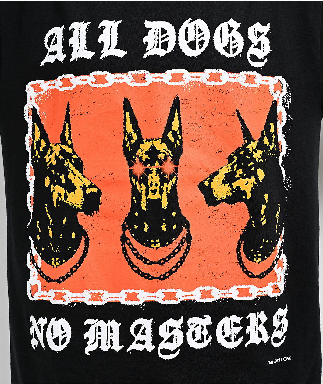 Boss Dog All Dogs No Masters Black T-Shirt