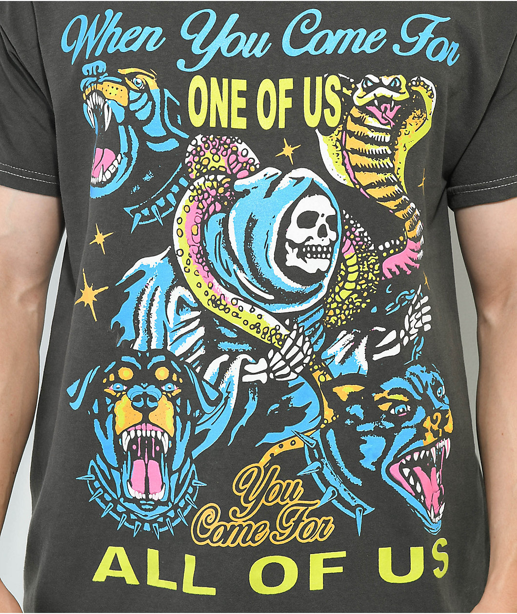 Boss Dog All Of Us Black Wash T-Shirt