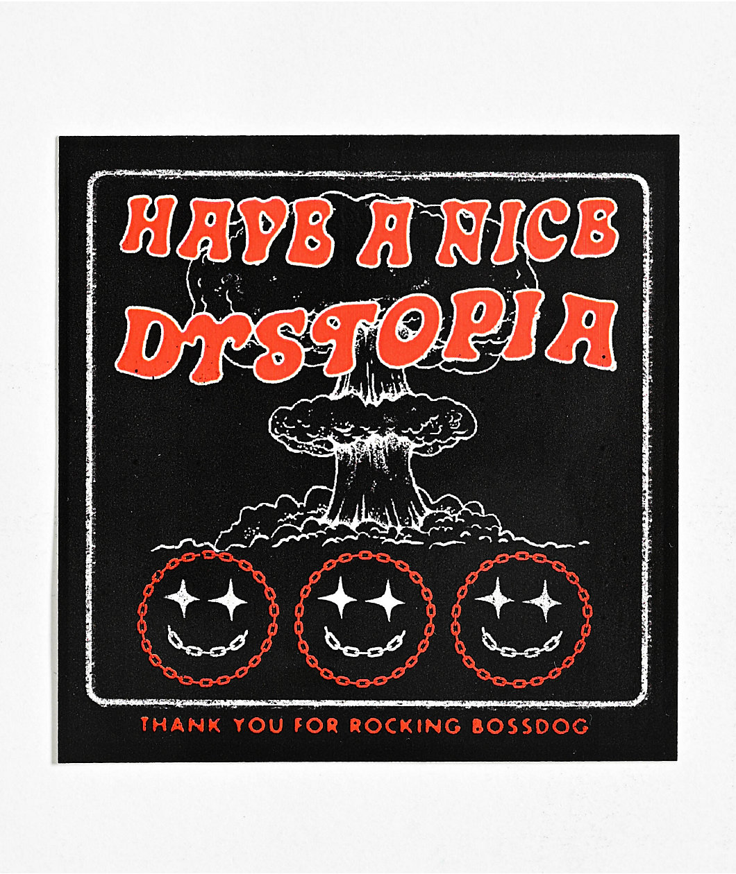 Boss Dog Dystopia Sticker