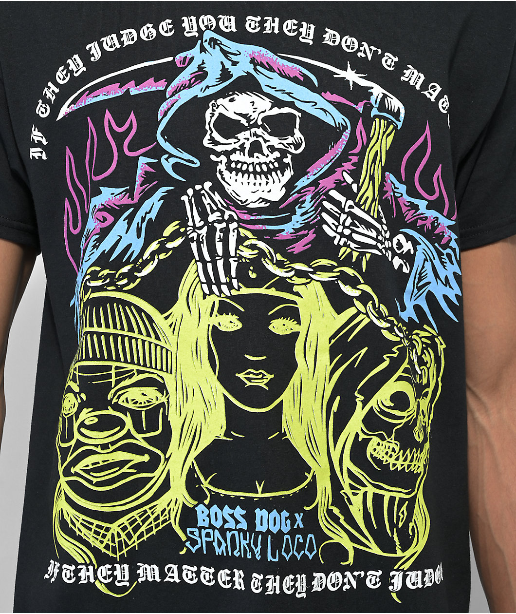 Boss Dog X Spanky Loco If They Judge Black T-Shirt