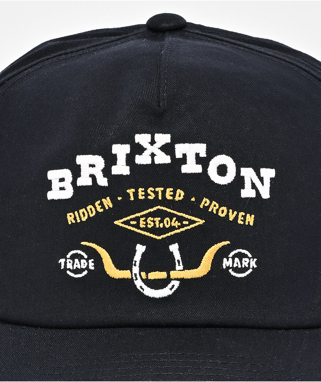 Brixton Beekman Black Snapback Hat