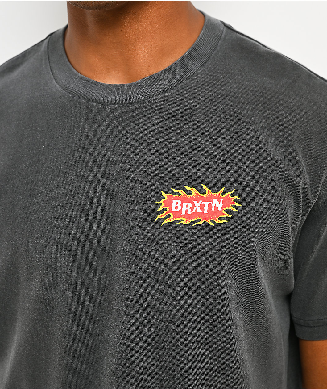 Brixton Blazing Charcoal T-Shirt
