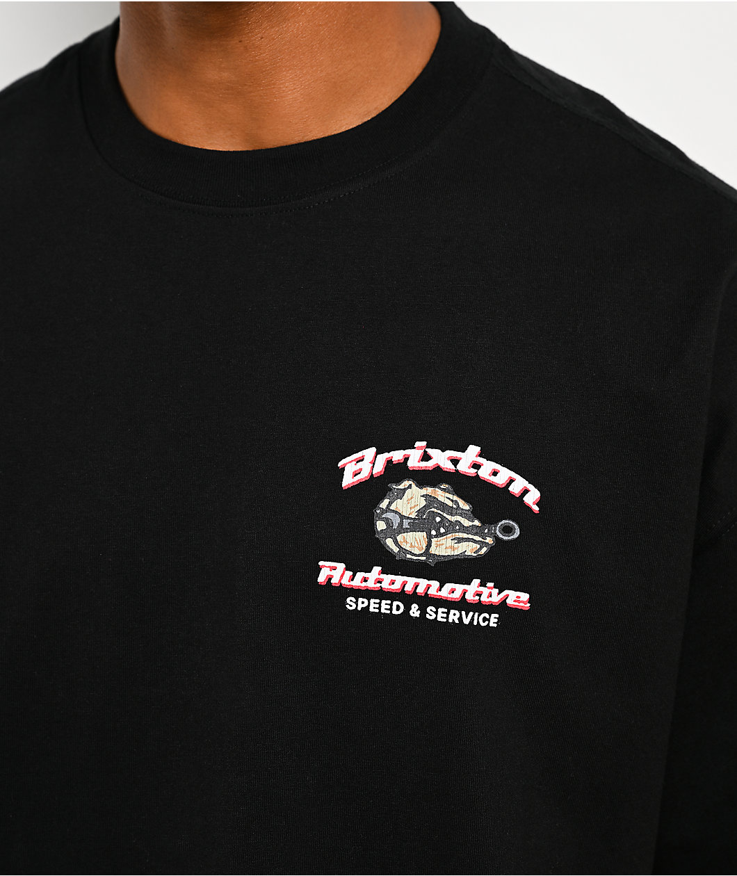 Brixton Brewster Black Heavyweight T-Shirt