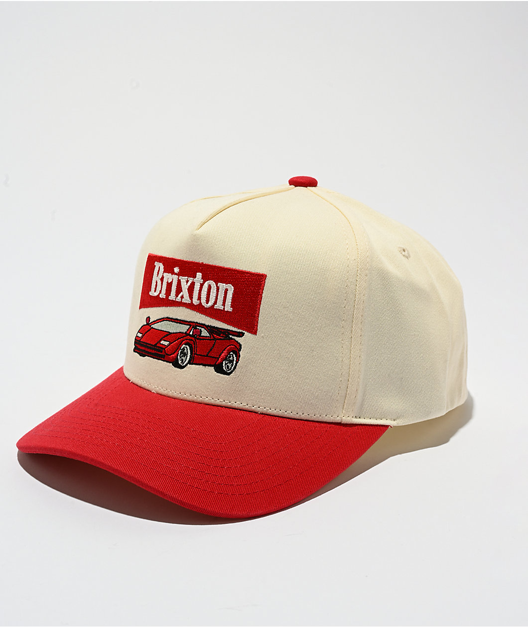 Brixton Champion Cream Snapback Hat
